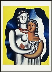 Fernand Lger: Les deux figures (deux amants) 1955 Cubisme, Lithographie Mourlot - uvre grav | estampes