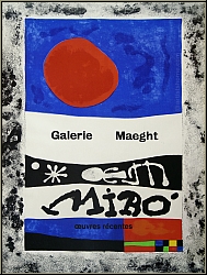 Joan Mir: Oeuvres rcentes, Maeght 1953, Lithographie originale - Affiches Mourlot, Affiches d'expositions