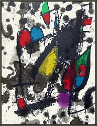 Joan Miro: La petite souris courageuse, 1975, Lithographie originale