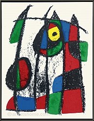 Joan Miro: Le chaton curieux, 1975, Lithographie originale n VII