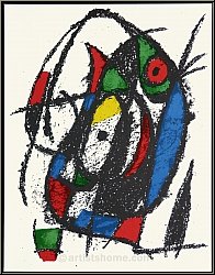 Joan Miro: La sauterelle, 1975, Lithographie originale n IV