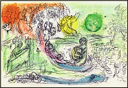 Marc Chagall: Le concert 1957, Lithographie originale, L'Opra de Paris - uvre graphique | estampes Mourlot