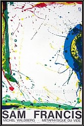 Sam Francis: Michel Waldberg - Metaphysique du vide 1986, Lithographie originale, Francis Delille - Affiches