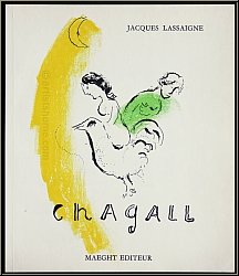 Marc Chagall:  Le Coq au Croissant  1957, Lithographie originale