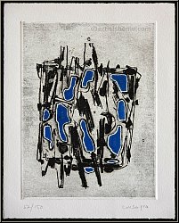 Pietro Consagra: Gravure  l'eau-forte et carborundum 1962, signe - uvre graphique | gravures originales