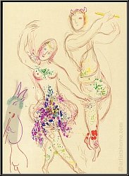 Marc Chagall: Le Ballet, Daphnis et Chlo 1969, Lithographie originale - uvres imprimes | lithographies