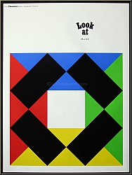 Max Bill: Affiche d'exposition 'Look at Max Bill' Srigraphie originale, Edition Thomas 1970 - Affiches rares