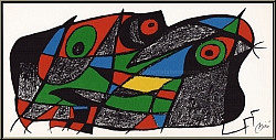 Joan Miro: 'La Sude' (Sverige) 1974, Miro Sculpteur, Fotoscop, Lithographie originale - oeuvres imprimes