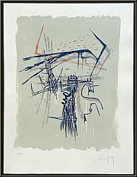 Wifredo Lam: Les affinits ambigues, 1963, Lithographie originale signe, cratures surralistes - Images