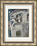 Marc Chagall: David sauv par Michal, Lithographie originale 1960, Dessins pour La Bible - Arts graphiques