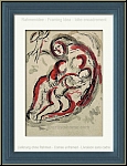 Marc Chagall: Agar dans le dsert, 1960, Lithographie originale, Dessins pour La Bible - Arts graphiques