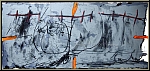 Antoni Tapies: Derriere le miroir 168, dition de tte signe, 1967, Lithographie originale 'Orange et gris'