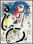 Marc Chagall: Auto-portrait  Ma vie  1960, Lithographie originale