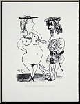 Pablo Picasso: Le seigneur et la dame, 1972, Lithographie originale