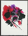 Alfred Manessier:  La tache rouge  Lithographie originale Mourlot