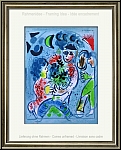 Marc Chagall: Bouquet de fleurs, Lithographie originale 1969, frontispice, Mourlot - uvre grav | estampes