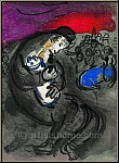 Marc Chagall: Pleurs de Jrmie, 1956, Lithographie originale Bible