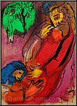 Marc Chagall: David et Absalon, La Bible 1956, Lithographie originale