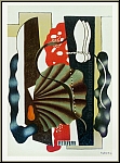 Fernand Lger: Nature morte, 1955 - Lithographie en couleurs, Mourlot