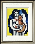 Fernand Lger: Les deux figures (deux amants) 1955 Cubisme, Lithographie Mourlot - uvre grav | estampes