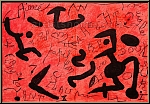 Joan Miro: Lithographie originale Hommage  Aim et M. Maeght, 1981