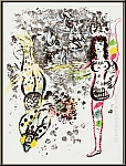 Marc Chagall:  Le Jeu des Acrobates  Lithographie originale, 1963