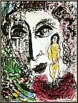 Marc Chagall:  L'apparition au Cirque  1963, Lithographie originale