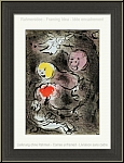 Marc Chagall: Daniel avec les lions, 1956, Lithographie originale pour La Bible, Les Prophtes | oeuvre grav