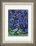 Marc Chagall:  Le Chandelier  1962 Lithographie originale, Vitraux pour Jrusalem | Estampes Mourlot