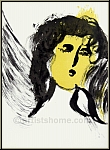 Marc Chagall:  L'ange  1956, Lithographie originale, Verve La Bible