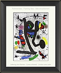 Joan Miro:  La demoiselle aux papillons  Lithographie originale 1971 - uvre graphique | estampes originales