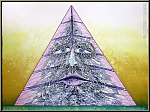 Bernhard Jaeger:  Pyramide  1974, Lithographie originale signe