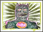 Bernhard Jaeger:  Batman  1969, Lithographie originale signe