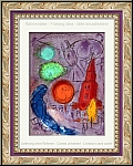 Marc Chagall: Saint-Germain-des-Prs, Paris 1954, Lithographie originale Derriere le miroir | estampes Mourlot