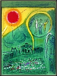 Marc Chagall: Le Carrousel du Louvre Paris 1954 Lithographie originale