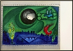 Marc Chagall: Quai de Bercy, Paris 1954, Lithographie originale pour  Derriere le miroir  | estampes Mourlot