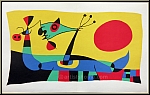 Joan Miro: Plumes du paon, 1956, Lithographie originale (Mourlot)