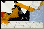 Georges Braque:  L'oiseau jaune  1959, Lithographie par Mourlot