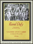 Raoul Dufy: Affiche d'exposition Galerie Louis Carr 1948, Tapisseries, Lithographie Mourlot - Affiches origin