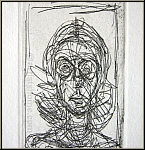 Alberto Giacometti:  Annette de face  1955, Gravure originale