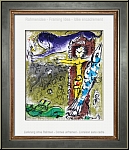 Marc Chagall: Le Christ  l'horloge 1957, Lithographie originale - Images | uvre graphique | ide encadrement