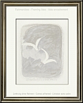 Georges Braque: Deux oiseaux blanches sur fond gris, 1961 Descente aux enfers Lithographie originale Mourlot