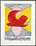 Georges Braque: Oiseau rouge, Descente aux enfers, 1961, Lithographie