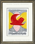 Georges Braque: Oiseau rouge, 1961  Descente aux enfers  Lithographie originale Mourlot | uvre graphique