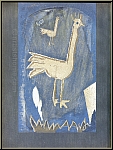 Georges Braque: Lithographie Couple d'oiseaux Deux paons 1952 Verve