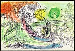 Marc Chagall:  Le concert  1957, Lithographie originale