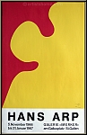 Jean (Hans) Arp: Affiche St. Gallen Jaune & rouge, Erker 1966 Cachet