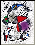 Joan Miro: Lithographie orig. Jaillie du calcaire Mourlot Souvenirs