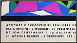 Henri Matisse:  Affiches d'expositions  Galerie Klber 1952, Lithographie par Mourlot - Affiches originales