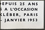 Henri Matisse:  Affiches d'expositions  Galerie Klber 1952, Lithographie sur Arches filigrane Mourlot